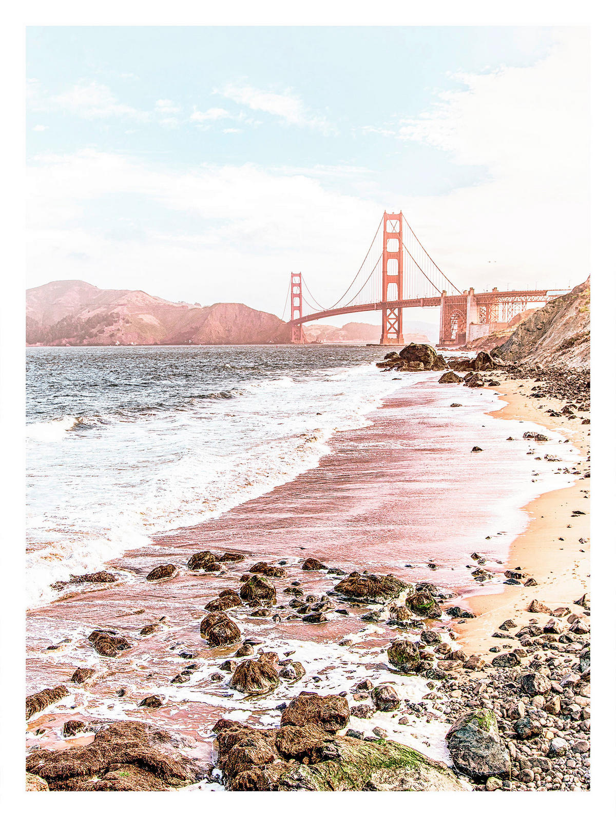 Komar Poster Golden Gate Brücke B/L: ca. 30x40 cm Golden Gate - (30,00/40,00cm) - Komar