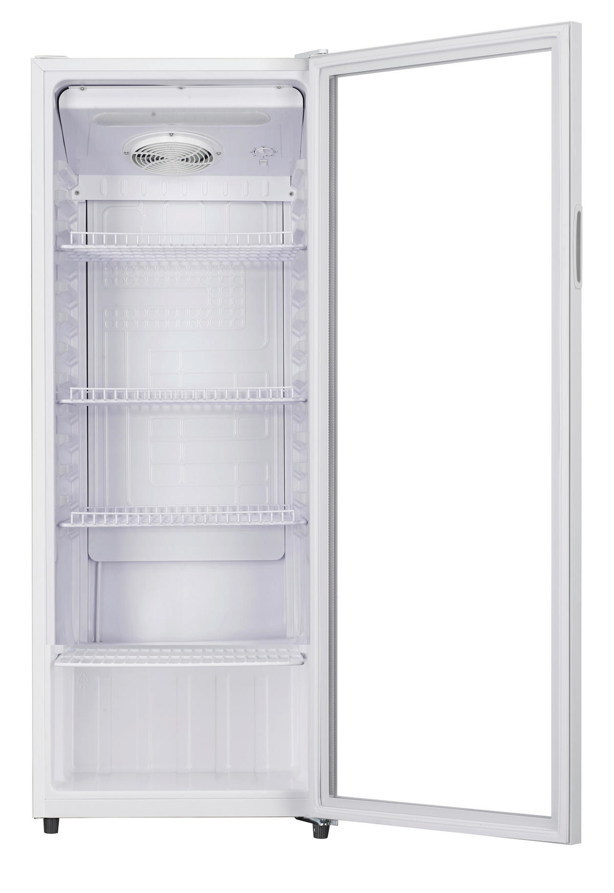 POCOline Glastürkühlschrank GTK144-235 DW weiß B/H/T: ca. 54x144x55 cm Glastürkühlschrank GTK144-235 DW - weiß (54,00/144,00/55,00cm) - POCOline