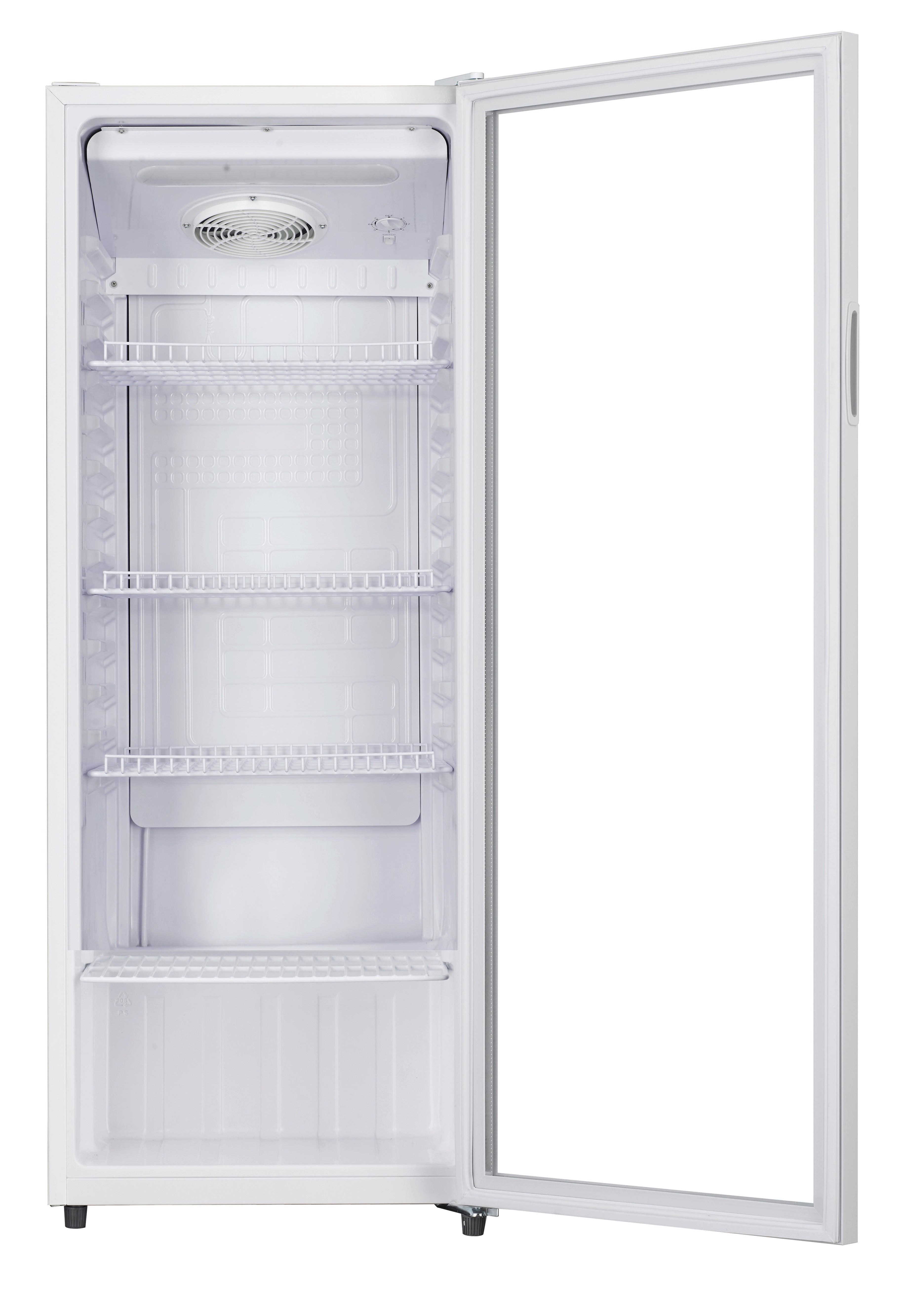 POCOline Glastürkühlschrank GTK144-235 DW weiß B/H/T: ca. 54x144x55 cm