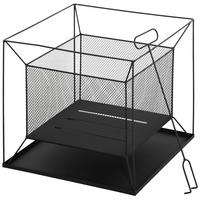 Outsunny Feuerschale schwarz Metall B/H/L: ca. 45x43x45 cm Feuerschale - schwarz (45,00/45,00/43,00cm) - Outsunny