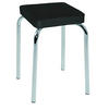 Stapelhocker Sandra schwarz B/H/T: ca. 31x46x31 cm Sandra - schwarz/Chrom (31,00/46,00/31,00cm)