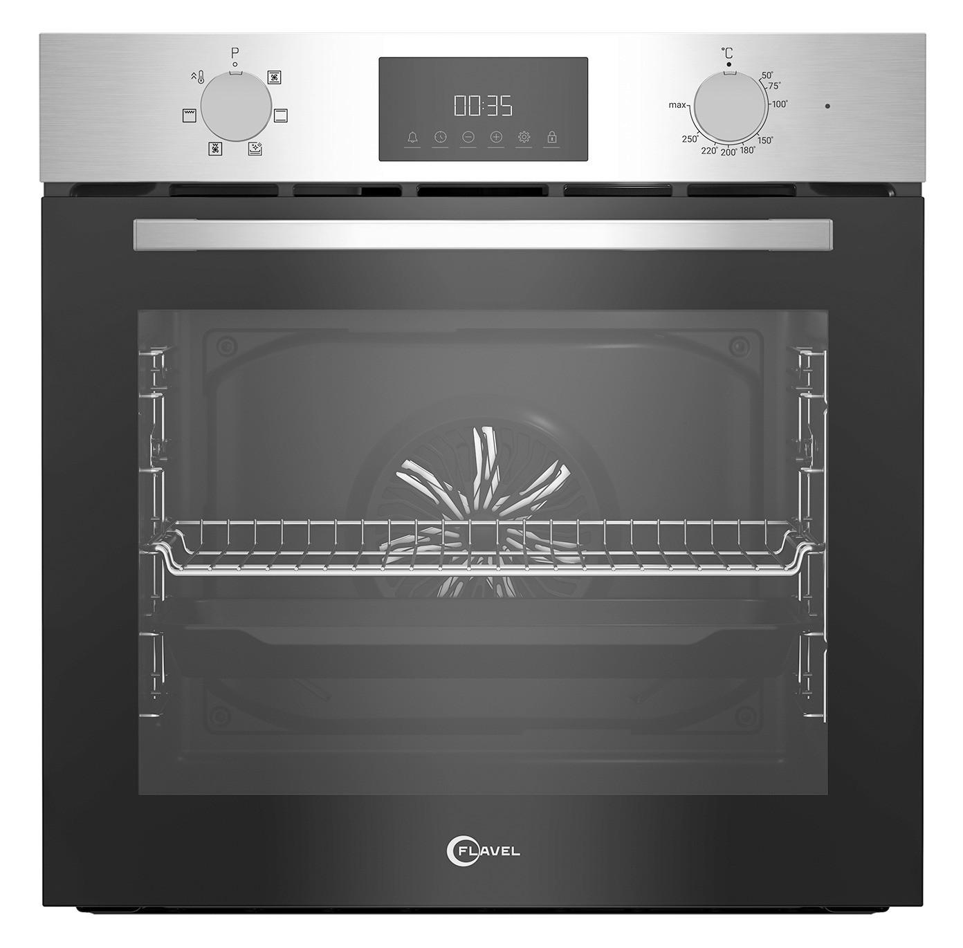 FLAVEL Einbaubackofen FLIE22300RX Edelstahl B/H/T: ca. 59,4x59,5x56,7 cm FLIE22300RX - Edelstahl (59,40/59,50/56,70cm) - FLAVEL