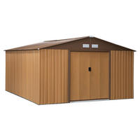 Outsunny Gartenhaus braun B/H/L: ca. 386x200x340 cm Gartenhaus - braun (340,00/386,00/200,00cm) - Outsunny