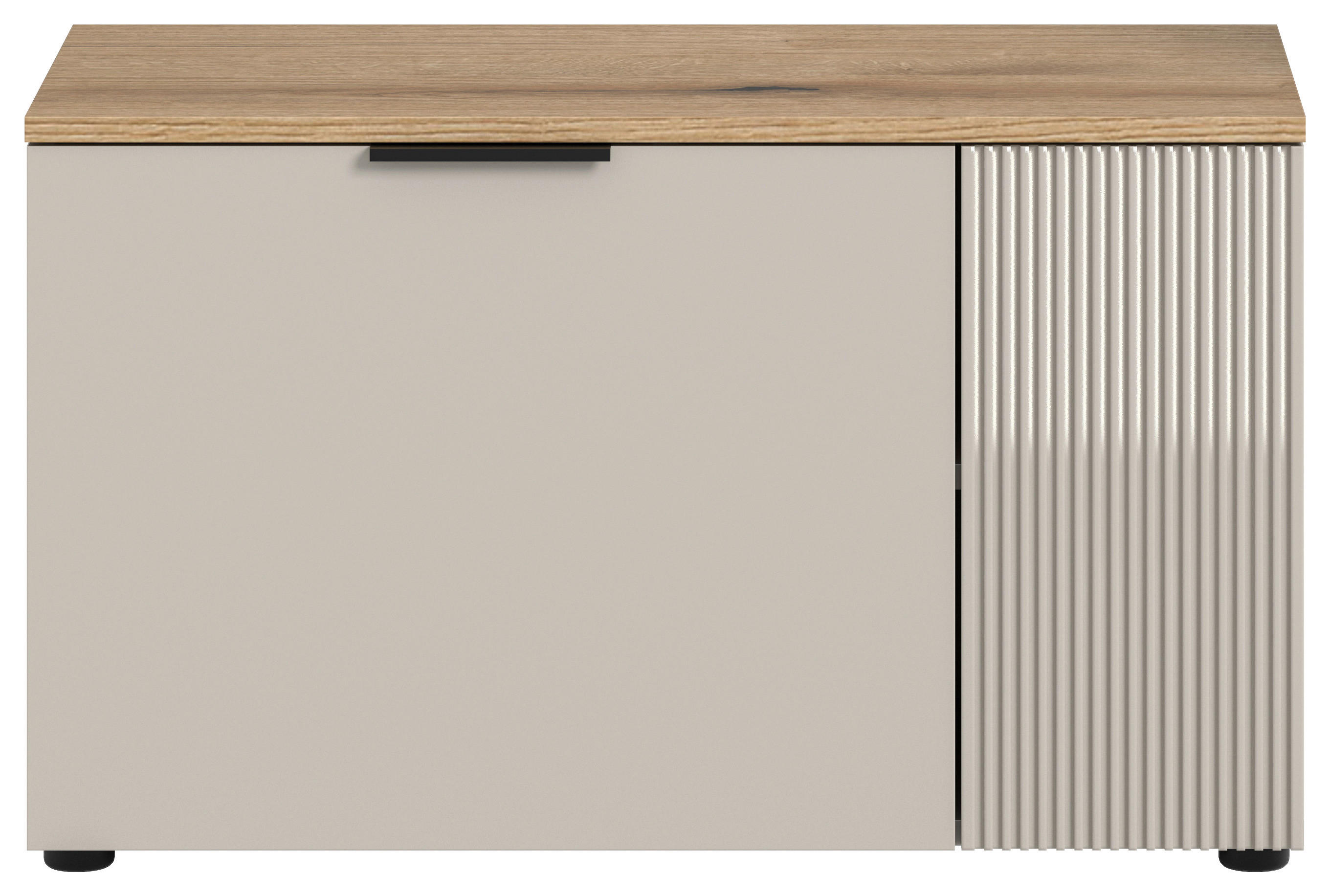 Sitzbank Slide Kaschmirgrau Nachbildung Evoke Oak Nachbildung B/H/T: ca. 80x48x36 cm Slide - (80,00/48,00/36,00cm) - xonox.home