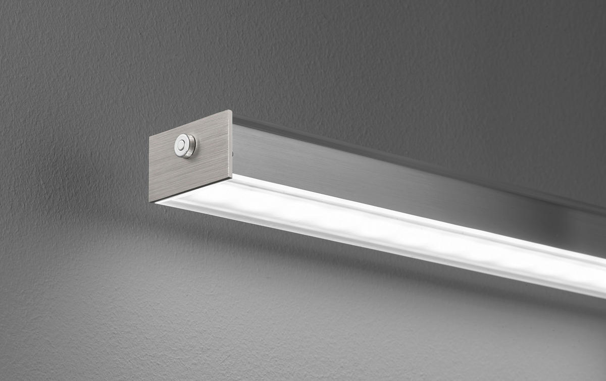Fischer & Honsel LED-Pendelleuchte 60059 nickel matt Metall Acryl B/H/T: ca. 115x150x7 cm 2.0 Brennstellen Vitan TW - nickel matt (115,00/150,00/7,00cm) - Fischer & Honsel