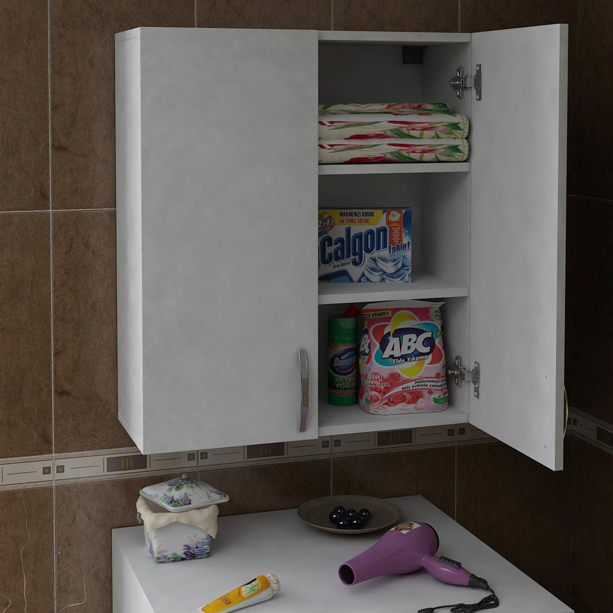 Schrank Zoe B/H/T: ca. 70x90x34,5 cm Zoe - (70,00/90,00/34,50cm) - moebel17