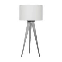 Näve Leuchten Hockerleuchte NV3134323 weiß Holz Stoff H/D: ca. 62x28 cm 1 Brennstellen Tripod - weiß (28,00/62,00cm) - Näve Leuchten