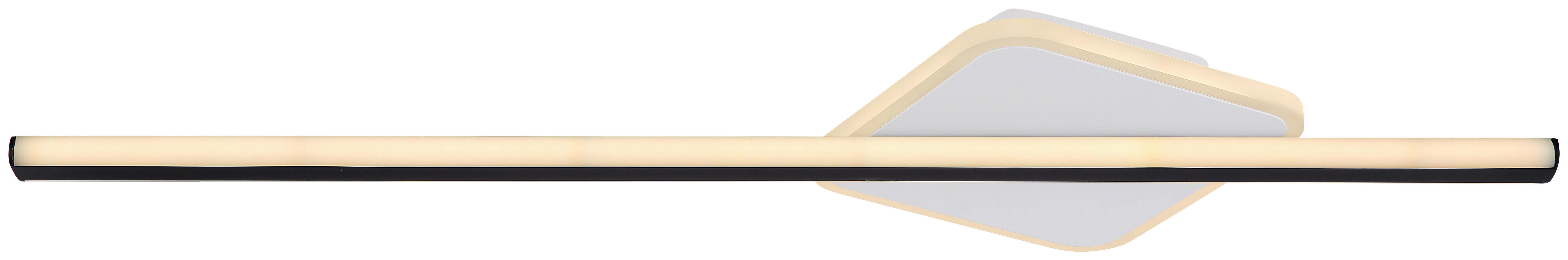 GLOBO Wandleuchte 48018-18 VANA - schwarz/Opal (22,00/69,50cm) - GLOBO