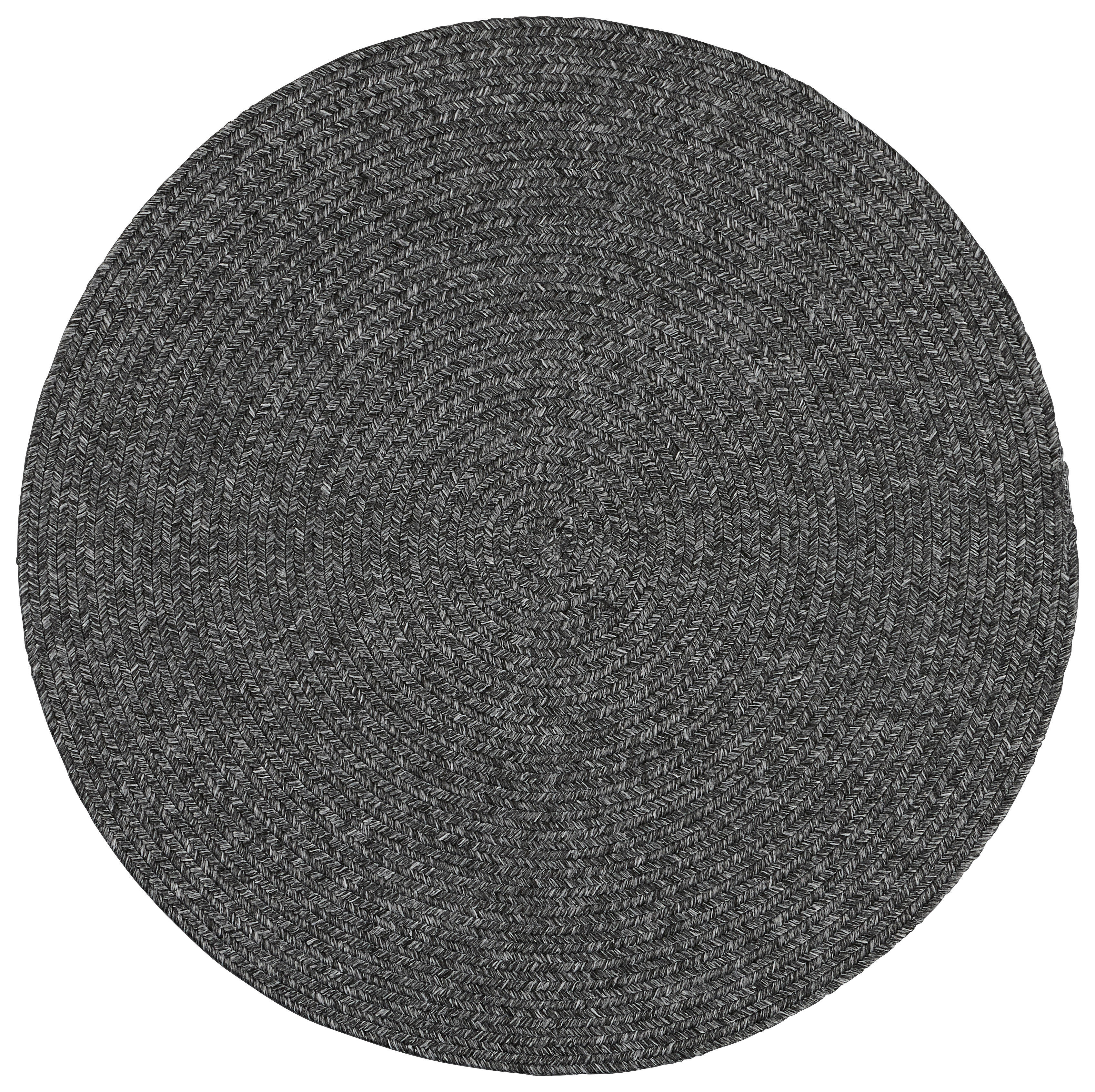 Flechtteppich Pudong anthrazit D: ca. 80 cm Pudong - anthrazit (80,00cm)