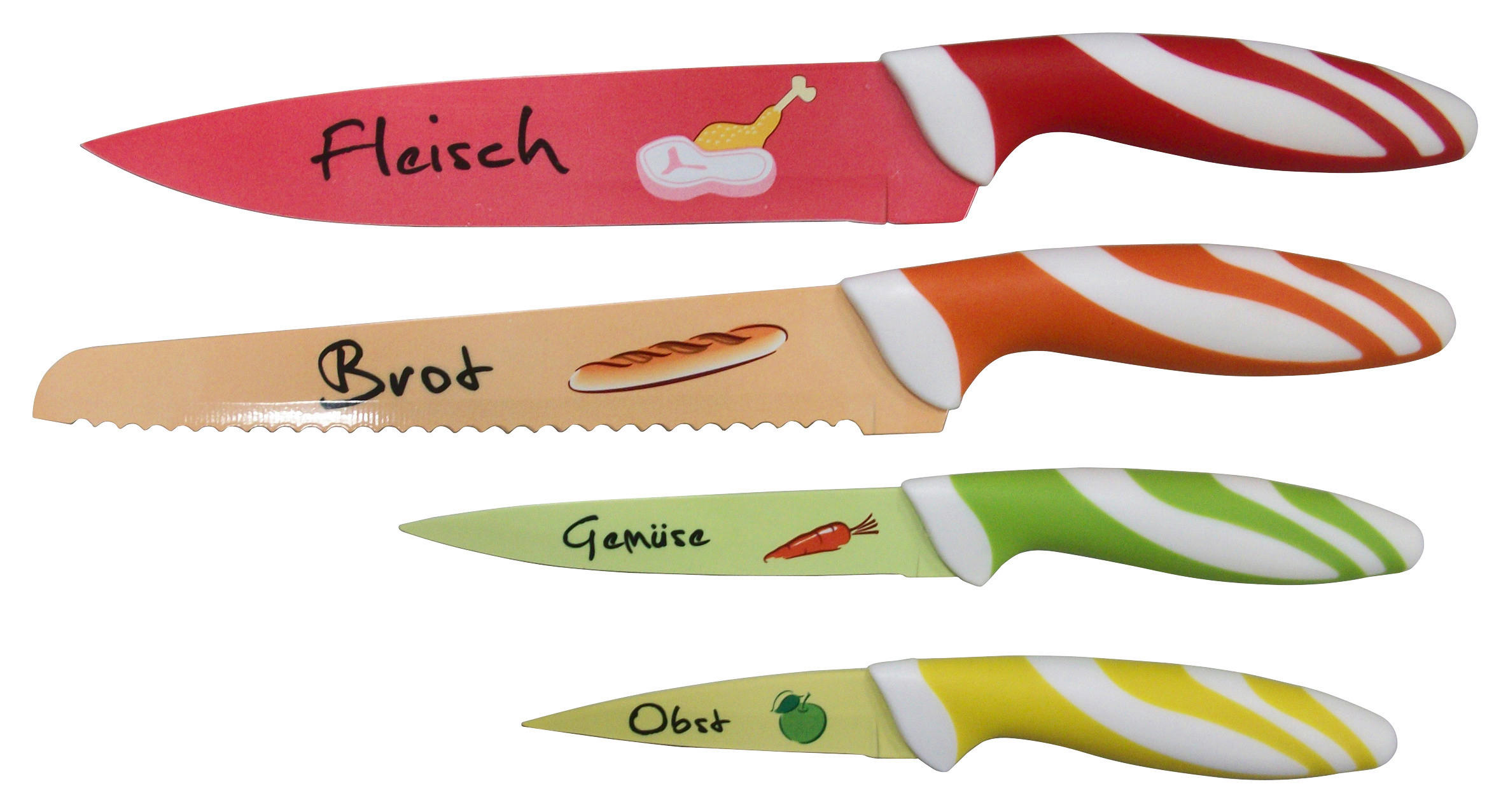 Messerset multicolor Stahl 4 tlg. Messerset_4tlg. - multicolor