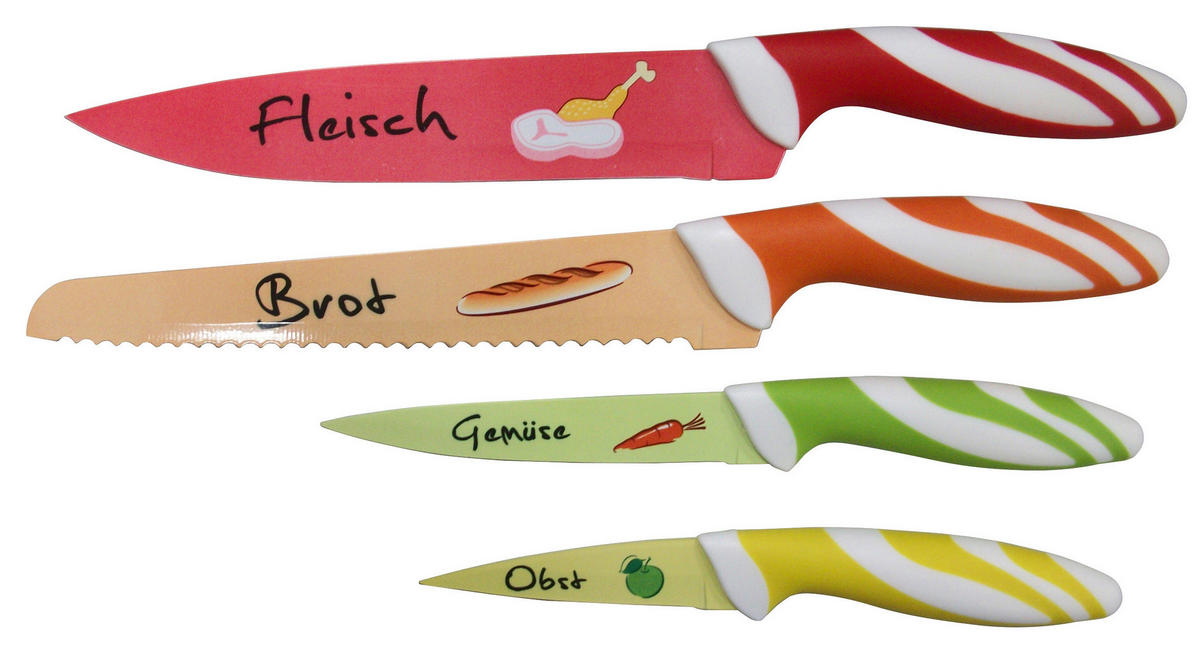 Messerset multicolor Stahl 4 tlg. Messerset_4tlg. - multicolor