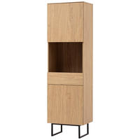 Vitrine Kalmar Oak Stone Nachbildung B/H/T: ca. 58x200x40 cm Kalmar - Oak (58,00/200,00/40,00cm)