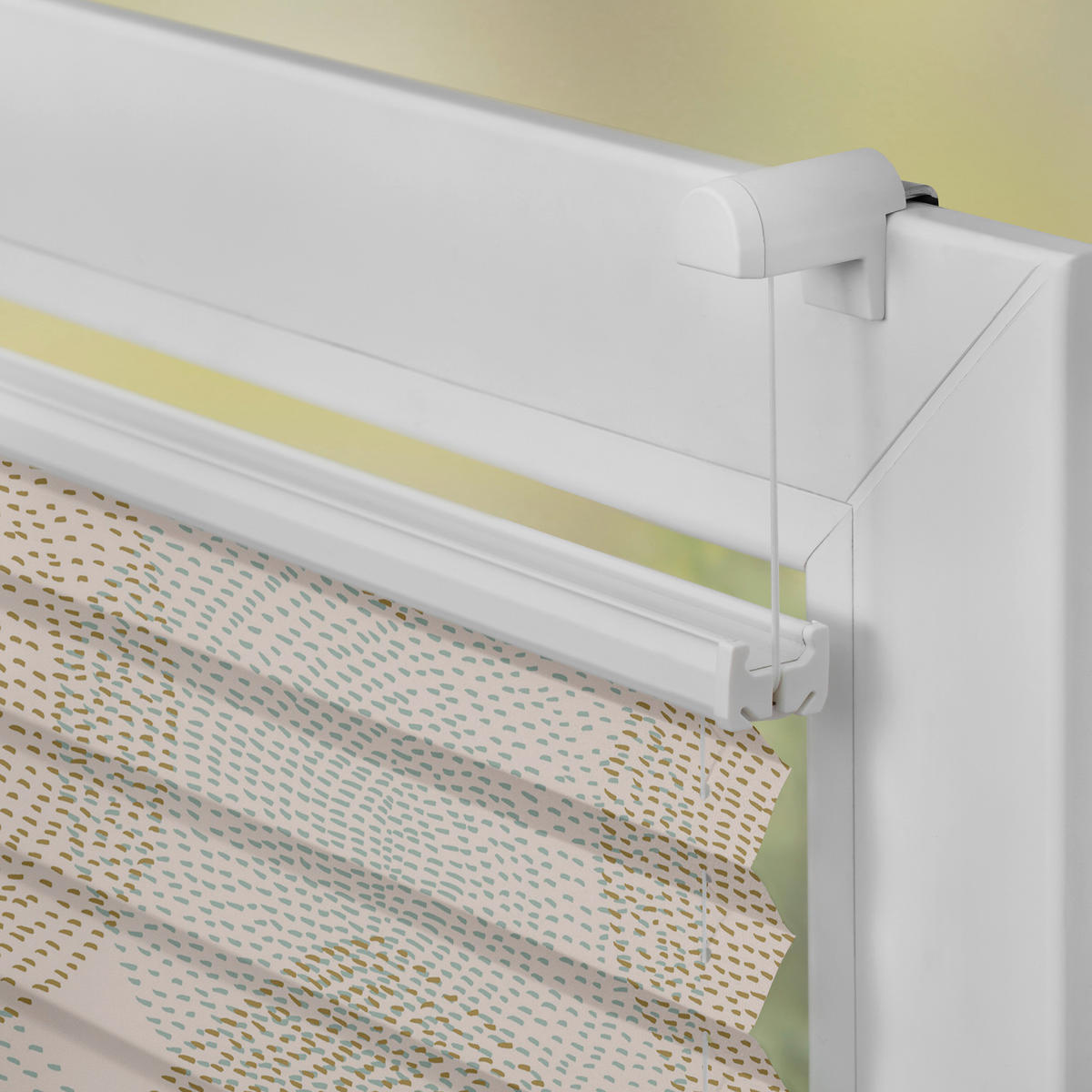 Spannplissee Stripy Boho Drop beige B/L: ca. 45x130 cm Stripy Boho Drop - beige (45,00/130,00cm) - LICHTBLICK