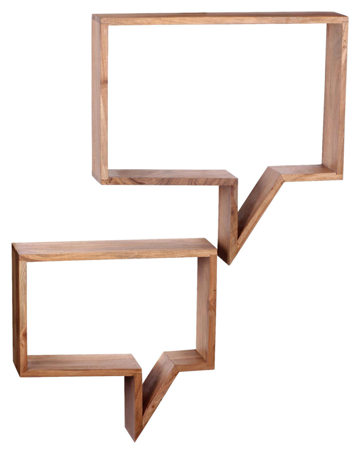 Wandregal natur B/H/T: ca. 50x49x13 cm Wandregal - natur (50,00/49,00/13,00cm) - Wohnling