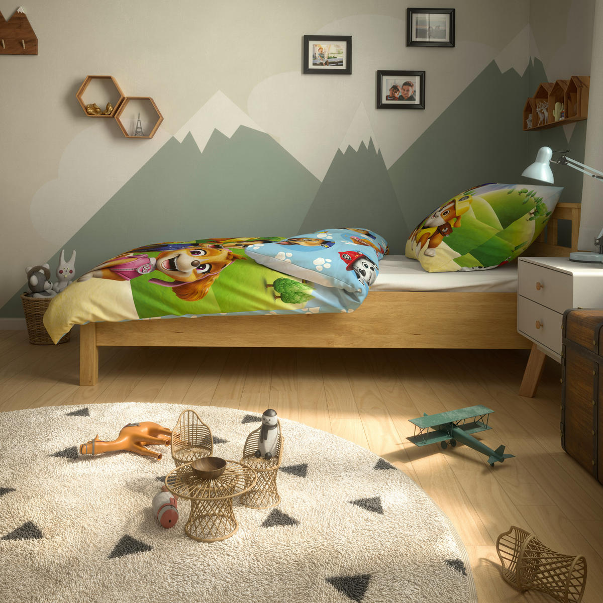 Microfaser Bettwäsche Bettwäsche_Microfaser_Paw_Patrol - bunt (135,00/200,00cm) - Paw Patrol