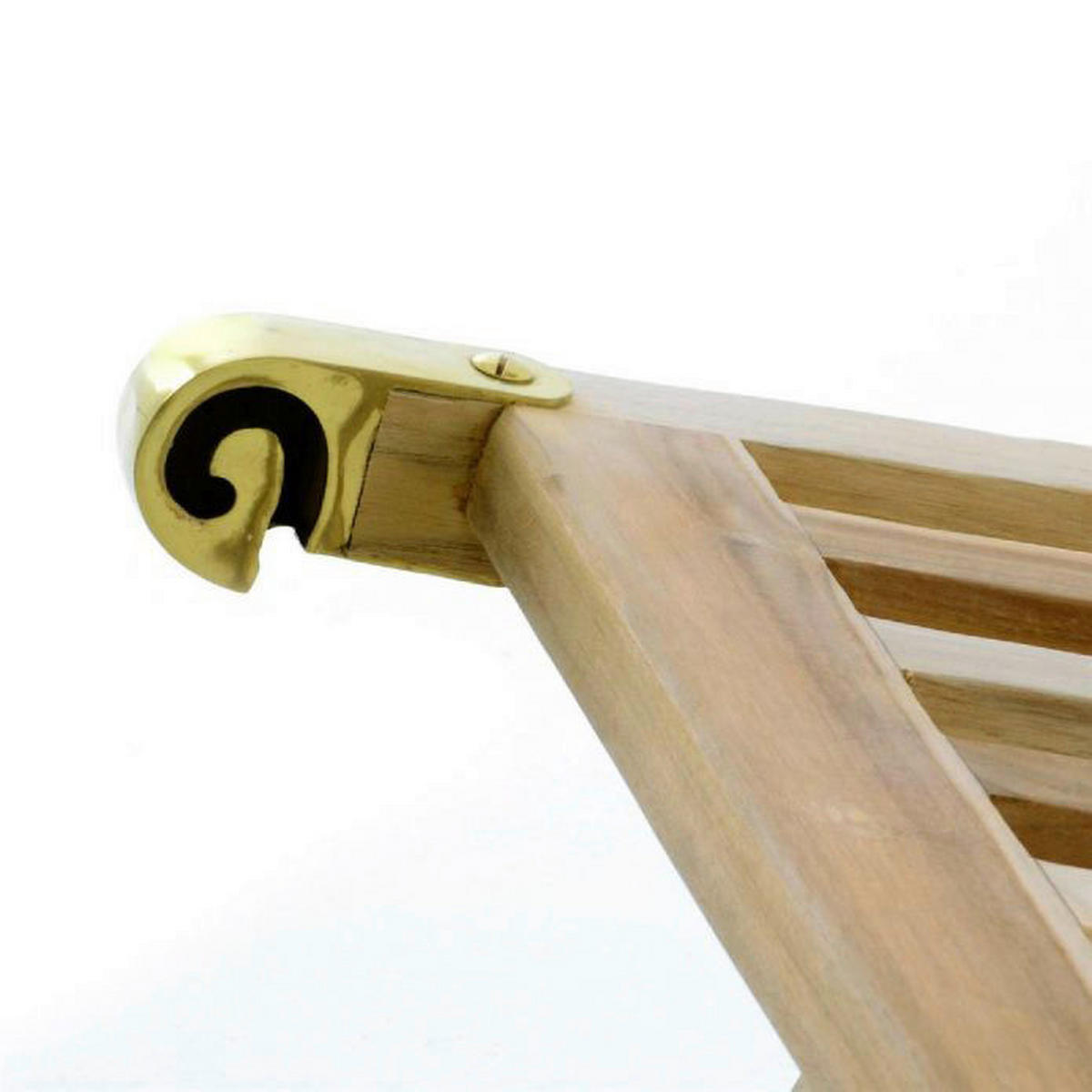 VCM Gartenliege braun Teakholz B/H/T: ca. 60x90x160 cm Gartenliege - braun (60,00/90,00/160,00cm) - VCM