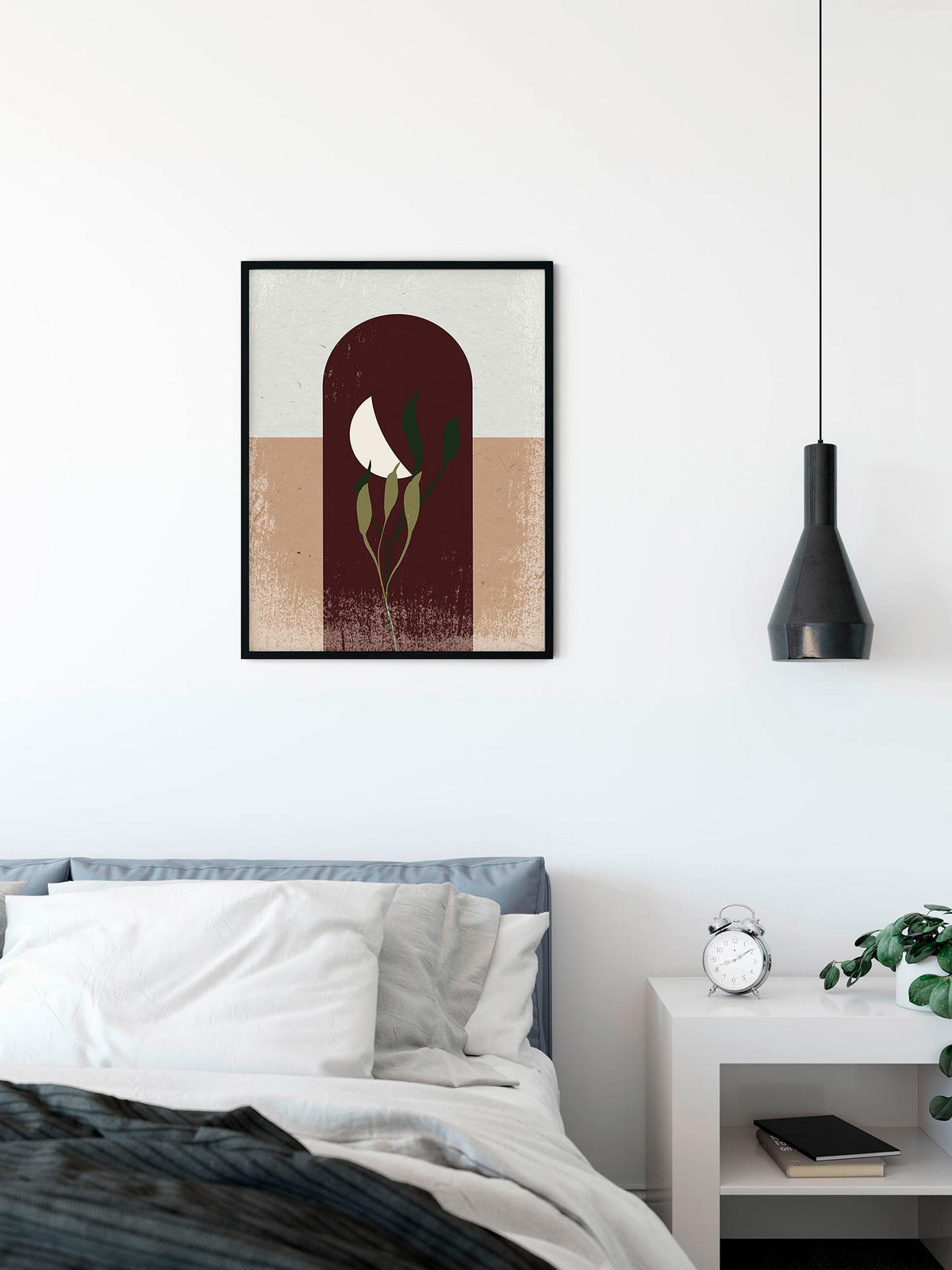 Komar Poster Silence Half Moon Mond B/L: ca. 30x40 cm Silence Half Moon - (30,00/40,00cm) - Komar