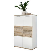 Kommode Hugo weiß Old Wood hell Nachbildung B/H/T: ca. 77x122x38 cm Hugo - weiß (77,00/122,00/38,00cm)