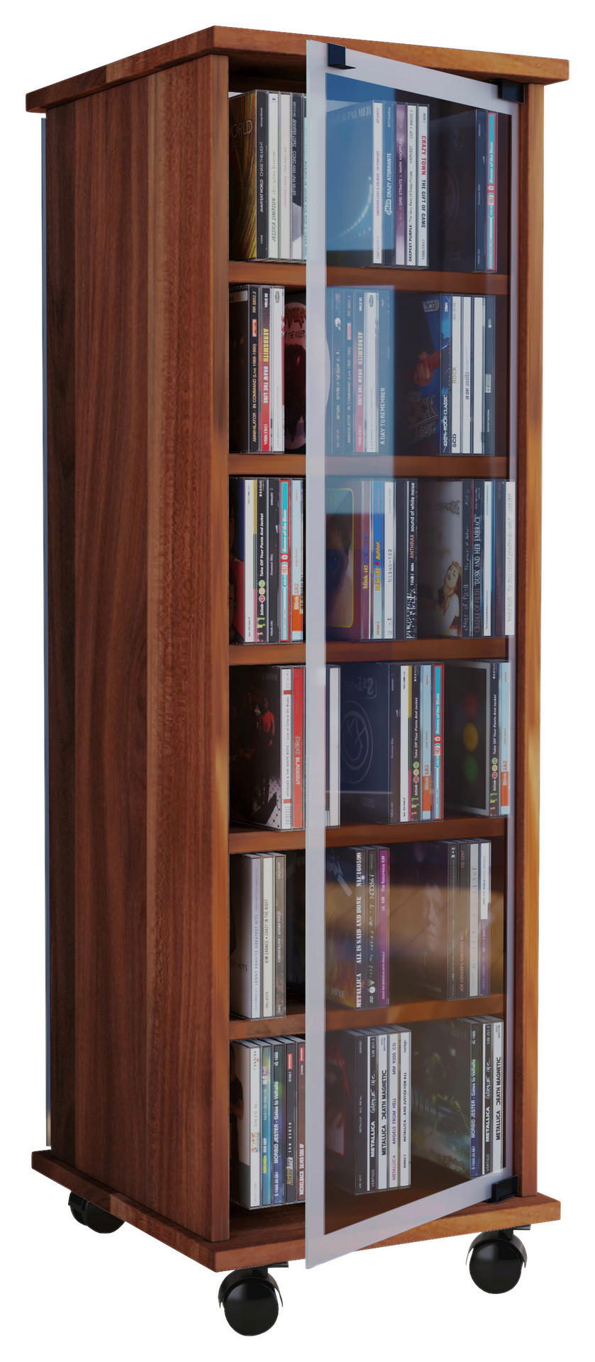 Regal Valenza nussbaum Nachbildung Holzwerkstoff B/H/T: ca. 31x97,5x35 cm Valenza - nussbaum (31,00/97,50/35,00cm) - VCM Möbel