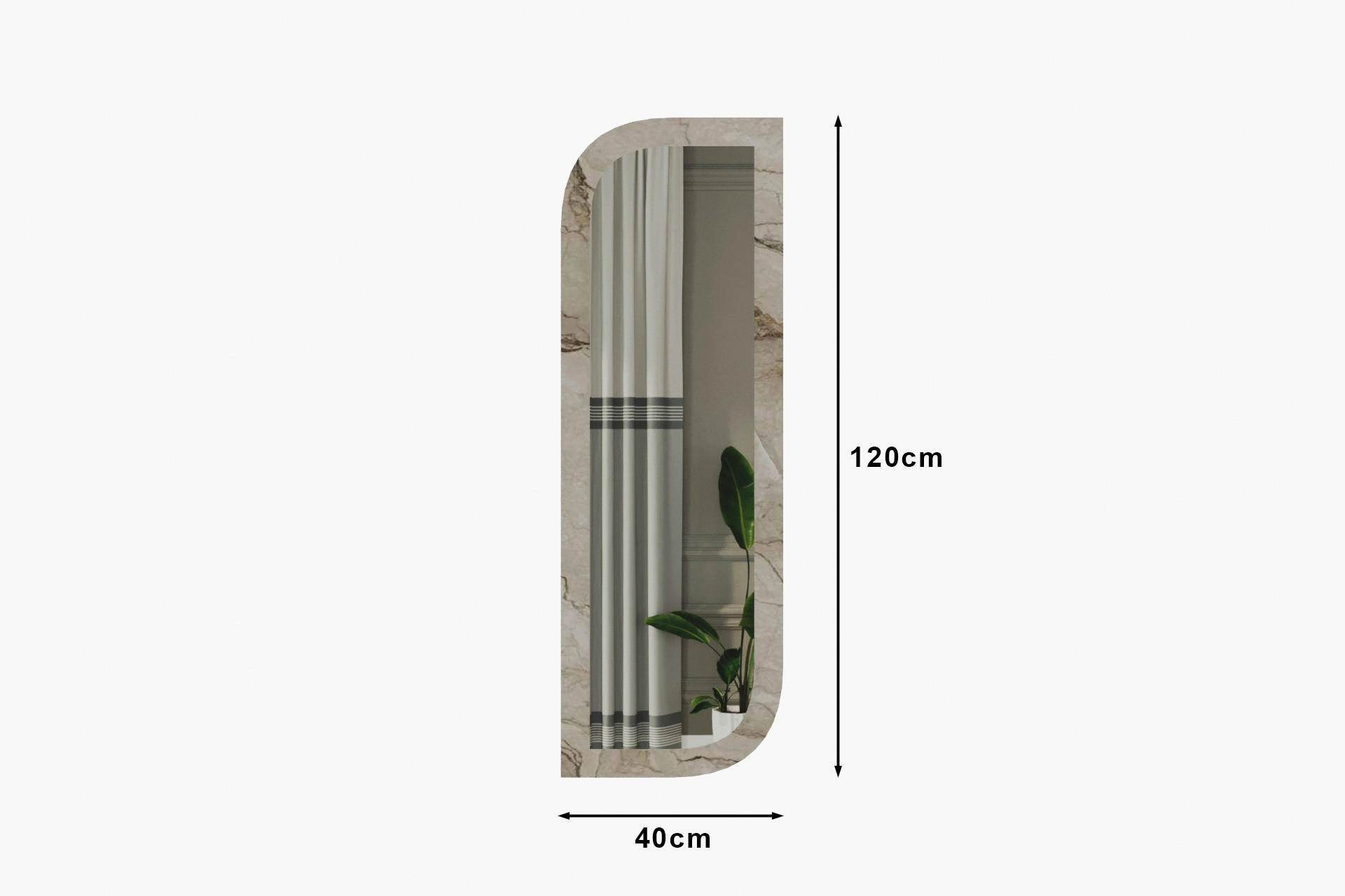 Wandspiegel Radiance B/H: ca. 40x120 cm Radiance - (40,00/120,00cm) - moebel17