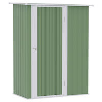 Outsunny Gartenhaus grün B/H/L: ca. 84x189x142 cm Gartenhaus mit Pultdach - grün (142,00/84,00/189,00cm) - Outsunny
