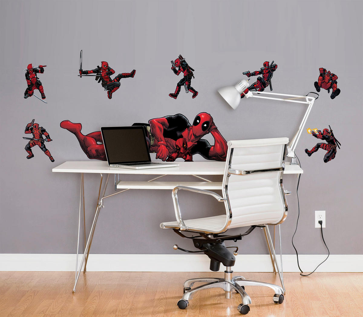 Komar Wandtattoo Deadpool Posing Disney Deadpool Posing B/L: ca. 100x70 cm Deadpool Posing - (100,00/70,00cm) - Komar