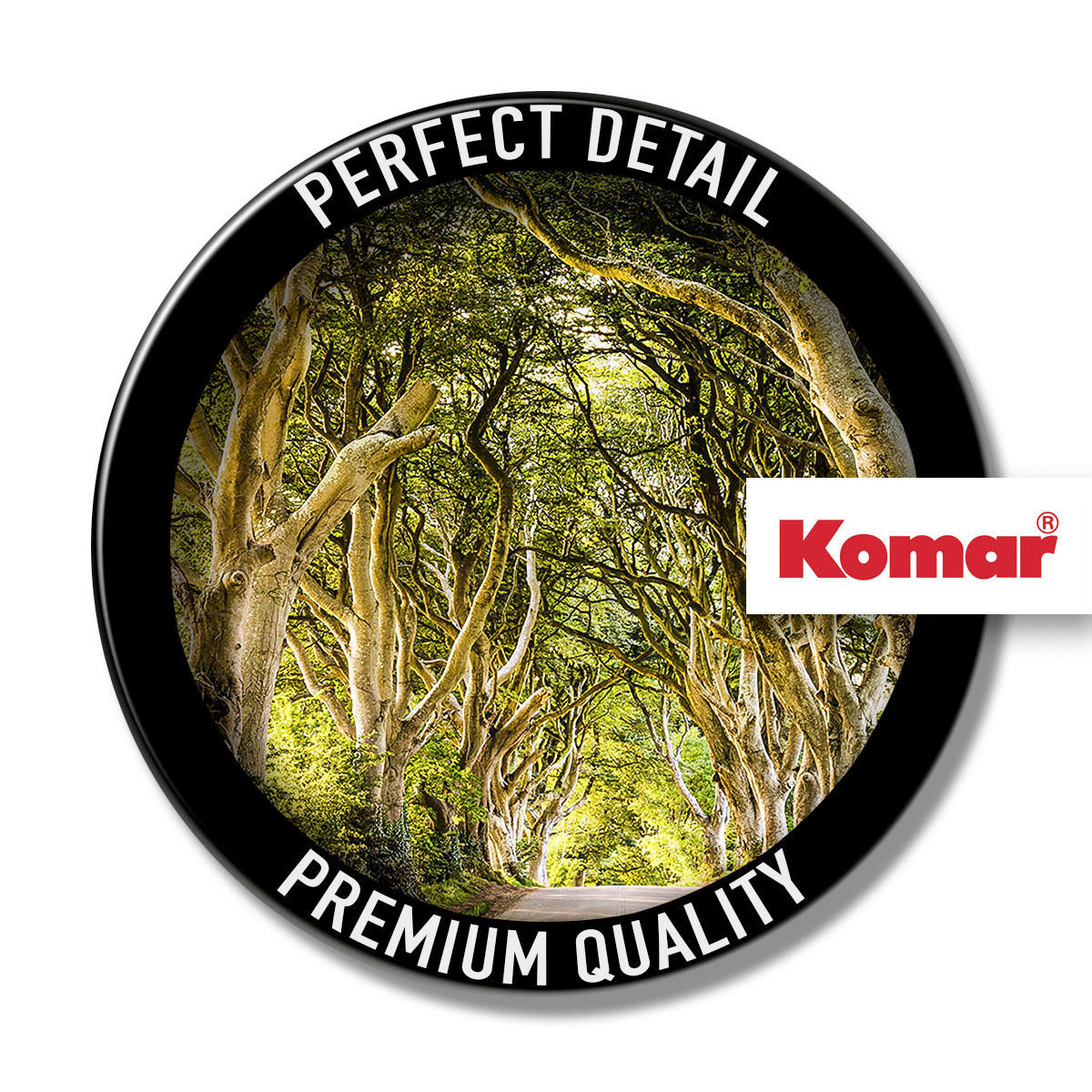Komar Fototapete Golden Hedges B/L: ca. 400x250 cm Golden Hedges - (400,00/250,00cm) - Komar