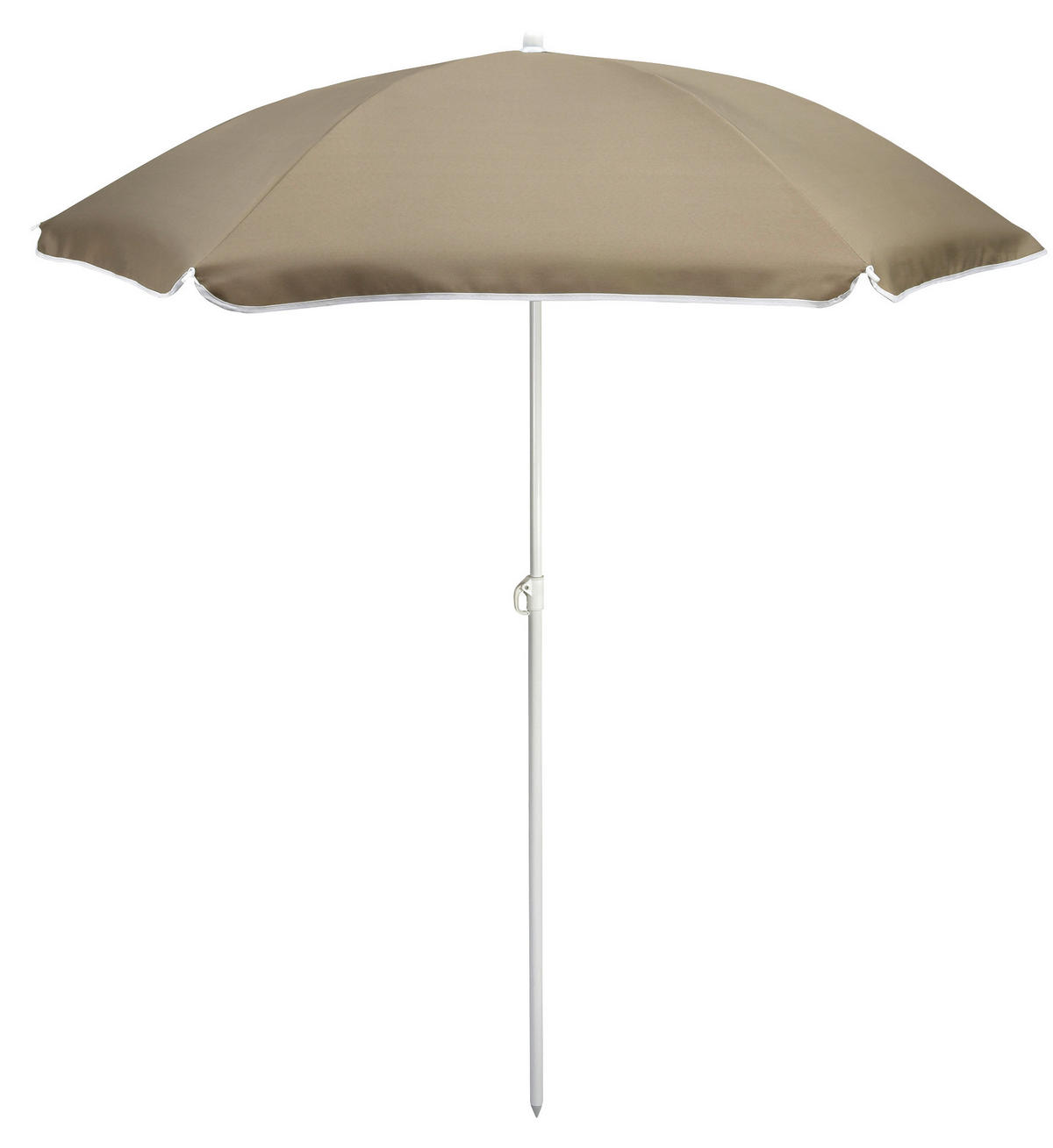 POCOline Sonnenschirm taupe Stahl D: ca. 150 cm Sonnenschirm - taupe (150,00cm) - POCOline