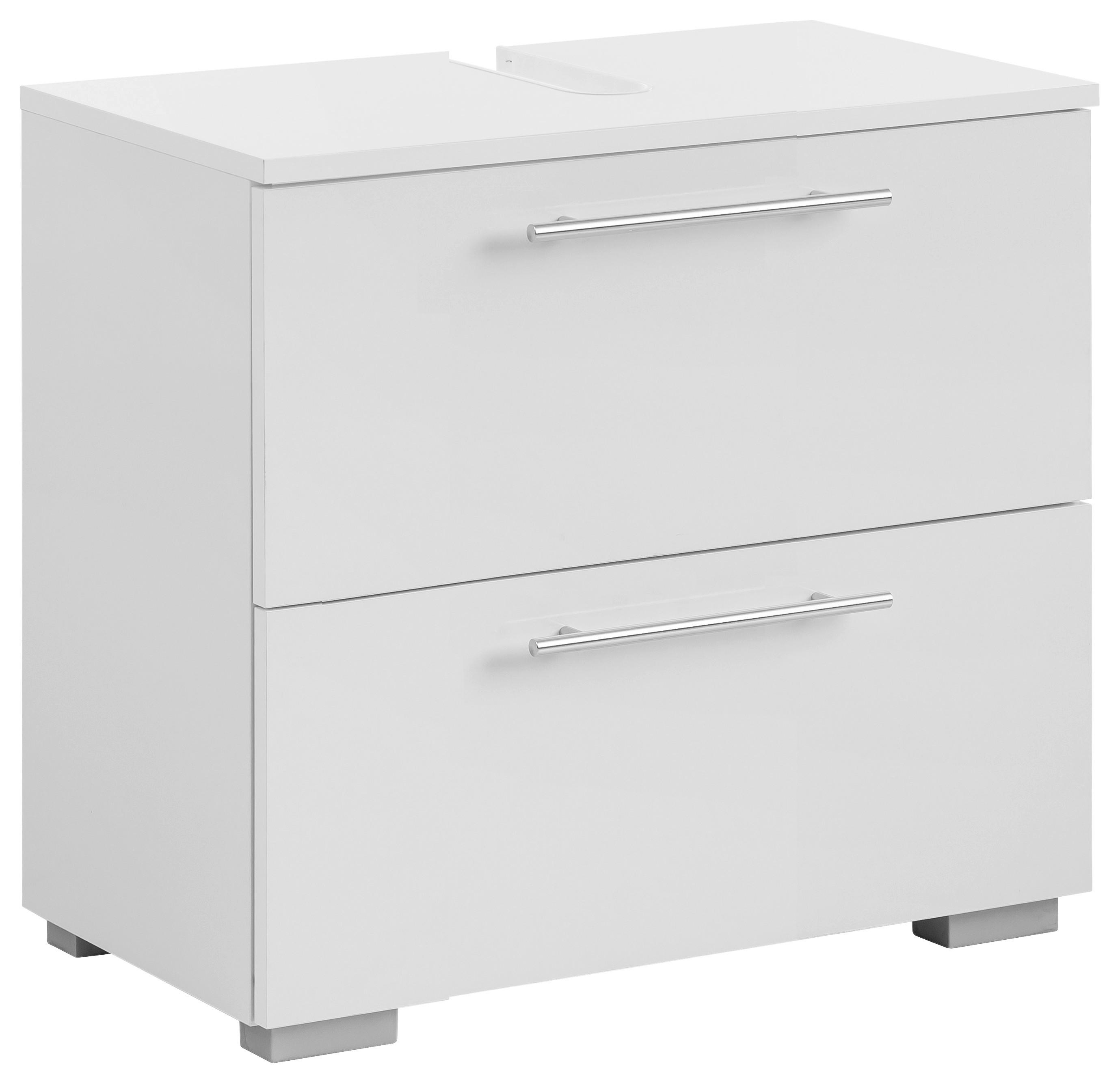 Waschbeckenunterschrank Carlos perlweiß Optik B/H/T: ca. 60,2x59,1x35 cm Carlos - (60,20/59,10/35,00cm) - Möbelpartner