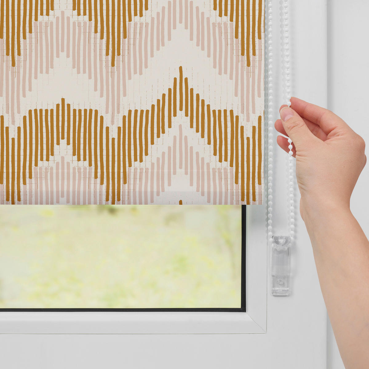 Rollo Boho Zig Zag gelb B/L: ca. 90x150 cm Boho Zig Zag - gelb (90,00/150,00cm) - LICHTBLICK