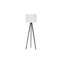 Opviq Stehleuchte weiß nussbaum MDF Polypropylen B/H/L: ca. 38x145x38 cm E27 1 Brennstellen Stehleuchte_128 - weiß/nussbaum (38,00/38,00/145,00cm) - Opviq