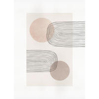 Komar Poster Line Art Rainbow Abstrakt B/L: ca. 50x70 cm Line Art Rainbow - (50,00/70,00cm) - Komar