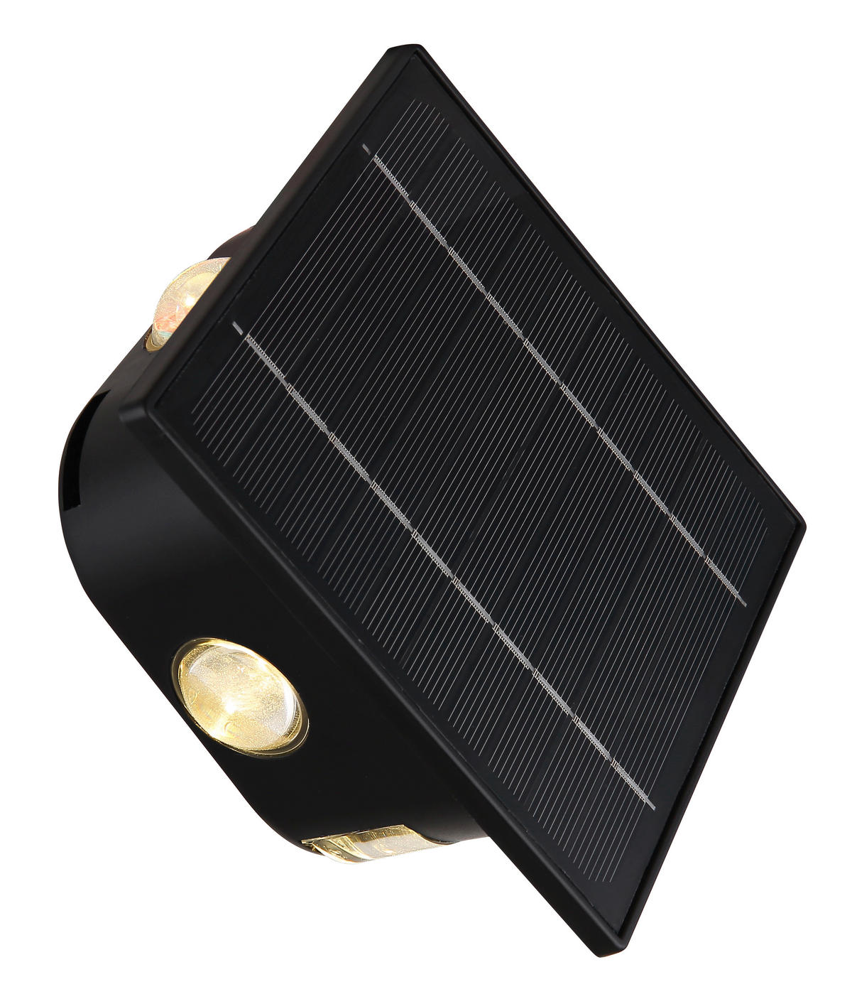 LED-Solarleuchte schwarz Kunststoff B/H: ca. 13,1x13,1 cm SOLAR - schwarz (13,10/13,10cm) - GLOBO