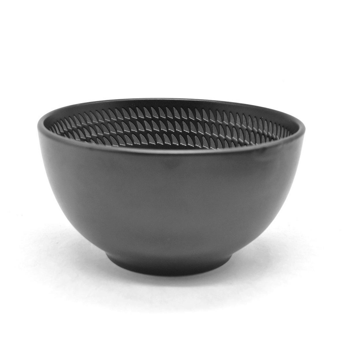 ECHTWERK Kombiservice BlackStyle schwarz Steingut 30 tlg. BlackStyle - schwarz (47,00/44,50/31,50cm) - ECHTWERK