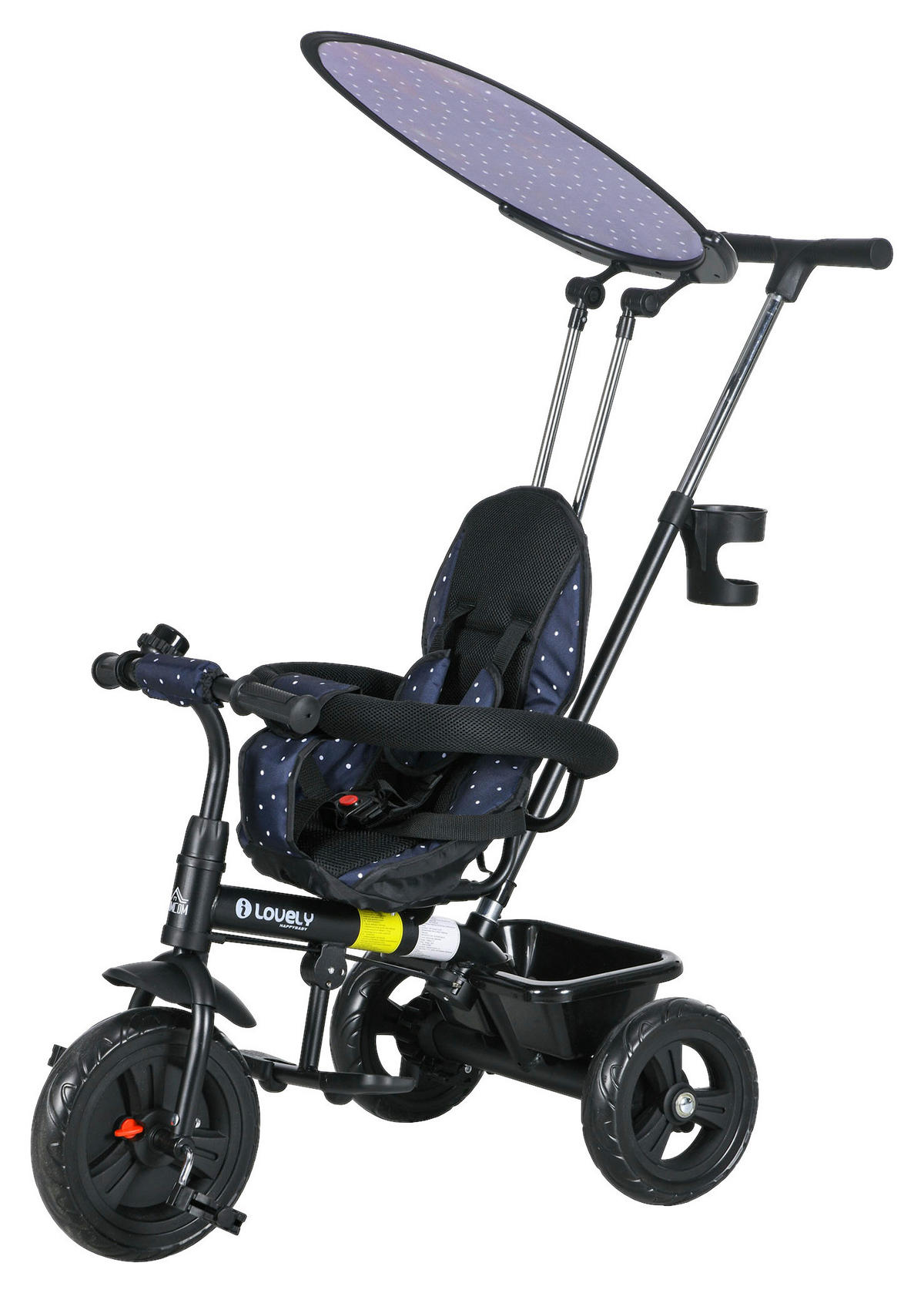 HOMCOM Kinderdreirad blau B/H/L: ca. 47x98x105 cm Kinderdreirad - blau (105,00/47,00/98,00cm) - HOMCOM