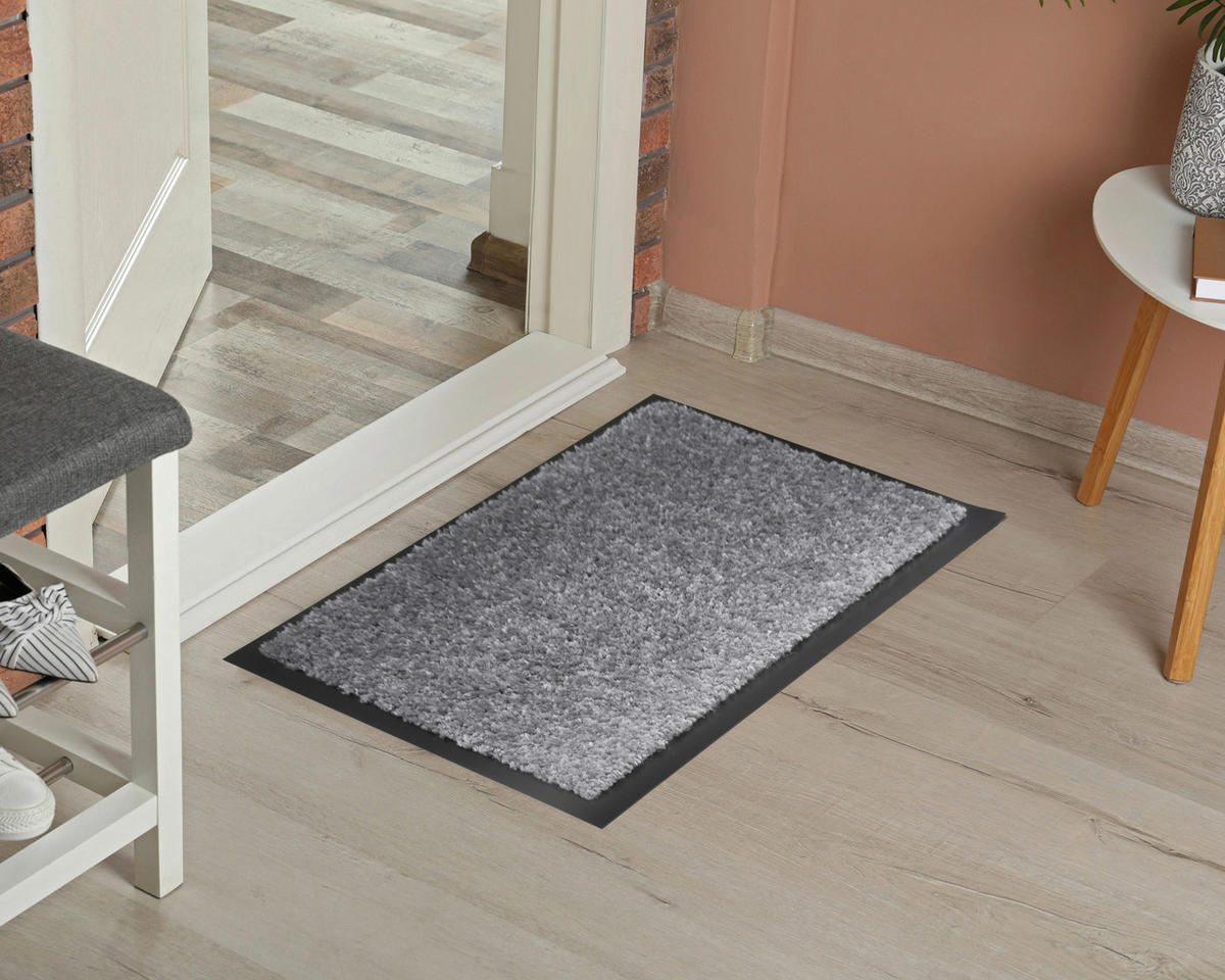 Schmutzfangmatte Teddy Silbergrau B/L: ca. 60x80 cm Teddy - Silbergrau (60,00/80,00cm)