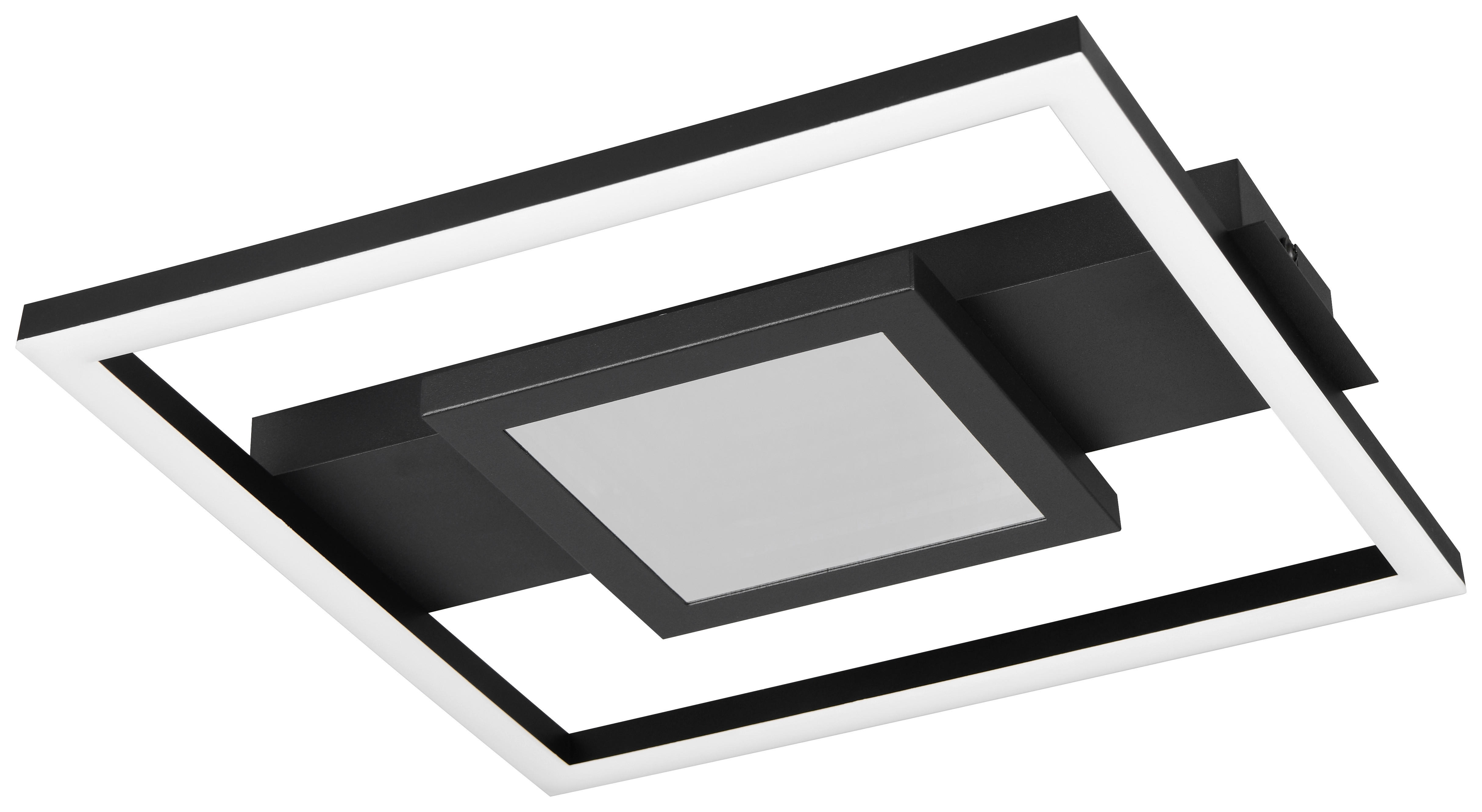 Reality LED-Deckenleuchte mattschwarz Metall B/H/D: ca. 35x5x33 cm LED-Deckenleuchte_Wheeler - mattschwarz (33,00/5,00cm) - Reality