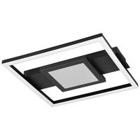 Reality LED-Deckenleuchte mattschwarz Metall B/H/D: ca. 35x5x33 cm LED-Deckenleuchte_Wheeler - mattschwarz (33,00/5,00cm) - Reality