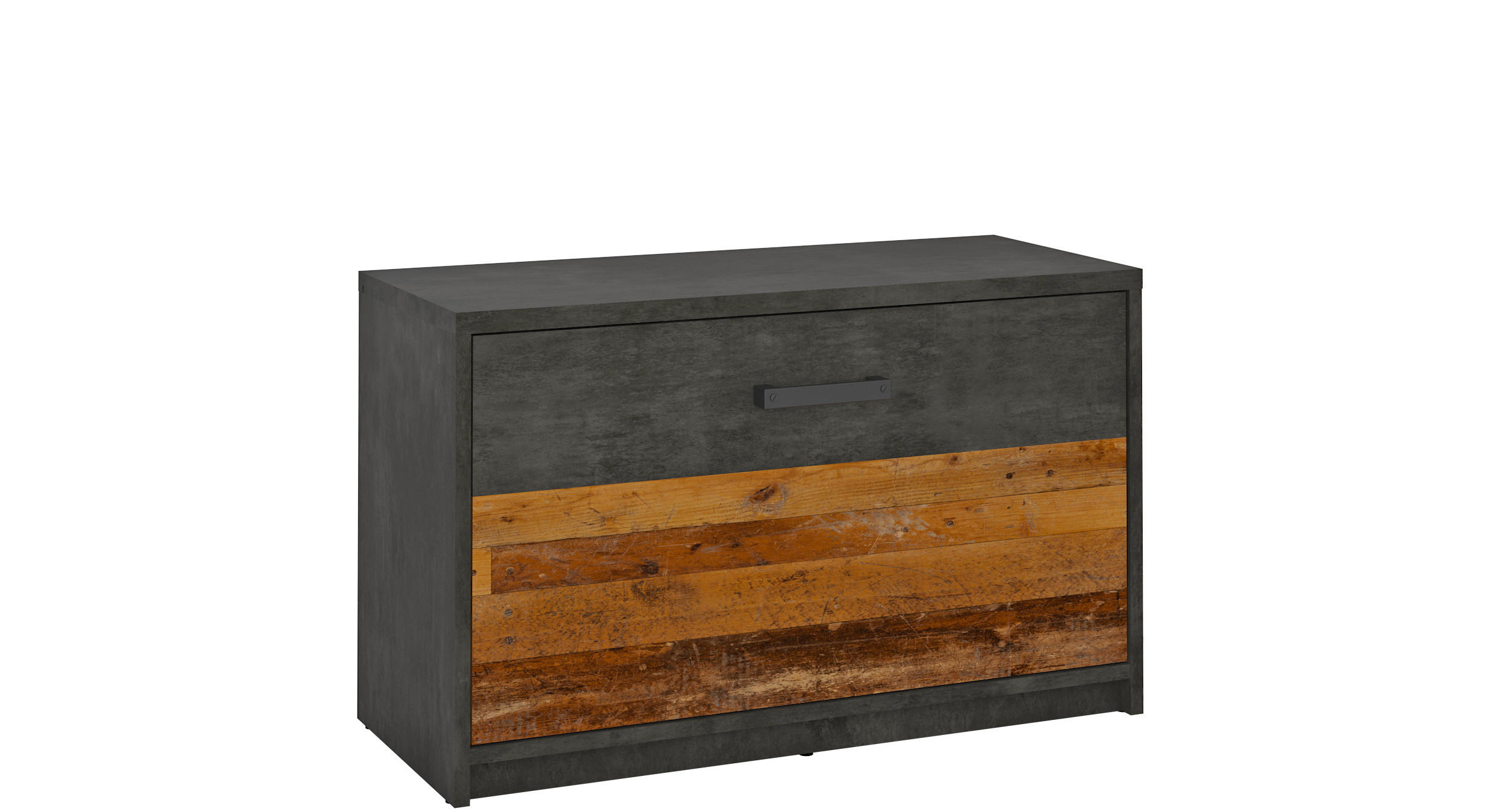 Sitzbank Perugia Fresko Nachbildung Old Wood Nachbildung B/H/T: ca. 80x50x34 cm Perugia - (80,00/50,00/34,00cm)