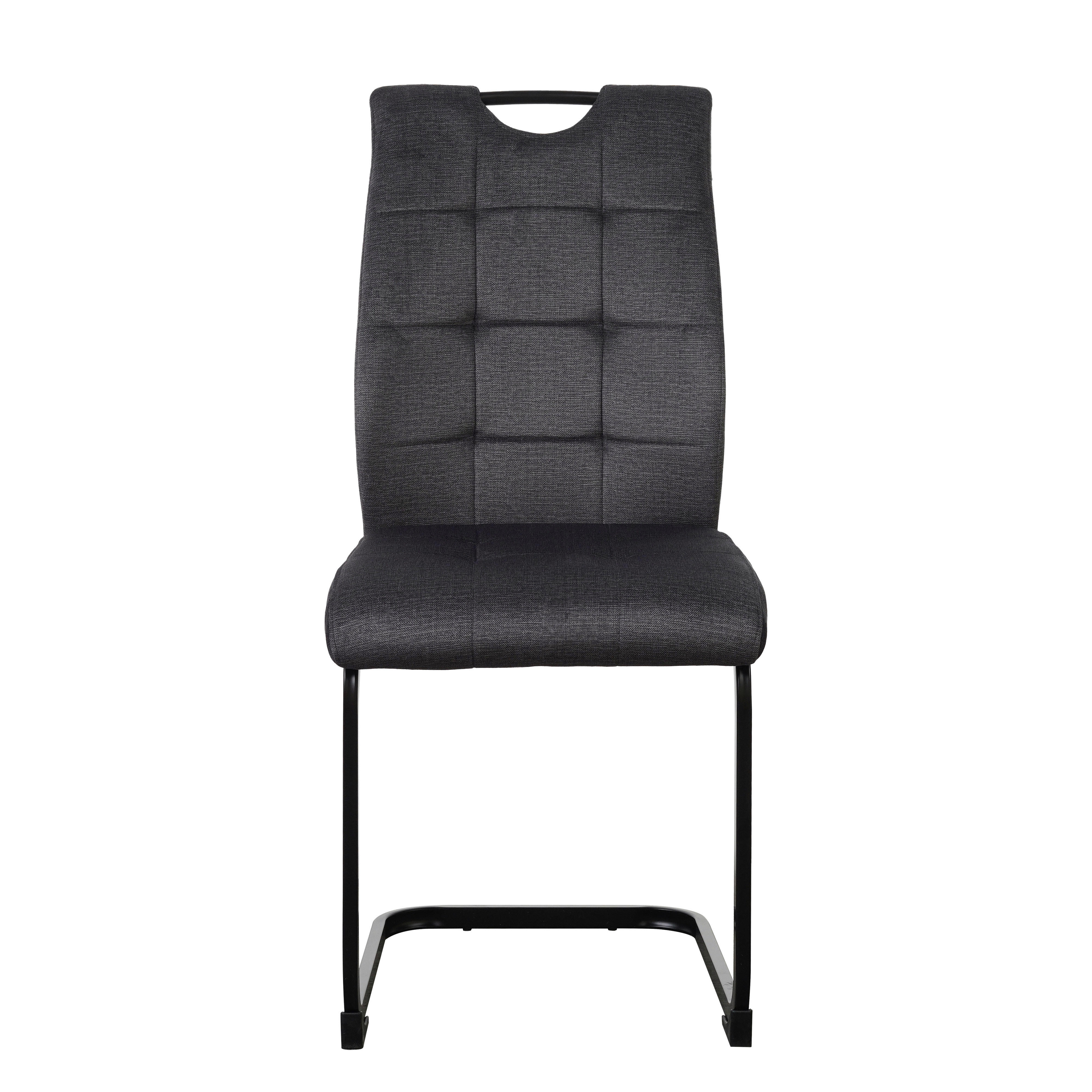 Thumbnail - Schwingstuhl Seattle anthrazit Microfaser B/H/T: ca. 44x96x59 cm