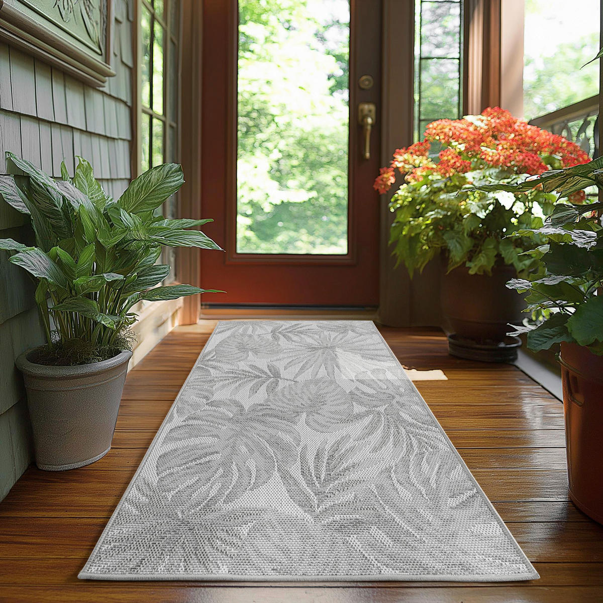 Ayyildiz Outdoorteppich DESERT grau B/L: ca. 80x250 cm DESERT - grau (80,00/250,00cm) - Ayyildiz