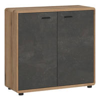 Kommode Fontana Eiche Evoke Coast Nachbildung Beton dunkel Optik B/H/T: ca. 89x87x40 cm Fontana - Eiche/Beton (89,00/87,00/40,00cm)