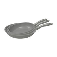 MICHELINO Bratpfannenset Alythia grau Aluminium Alythia - grau - MICHELINO