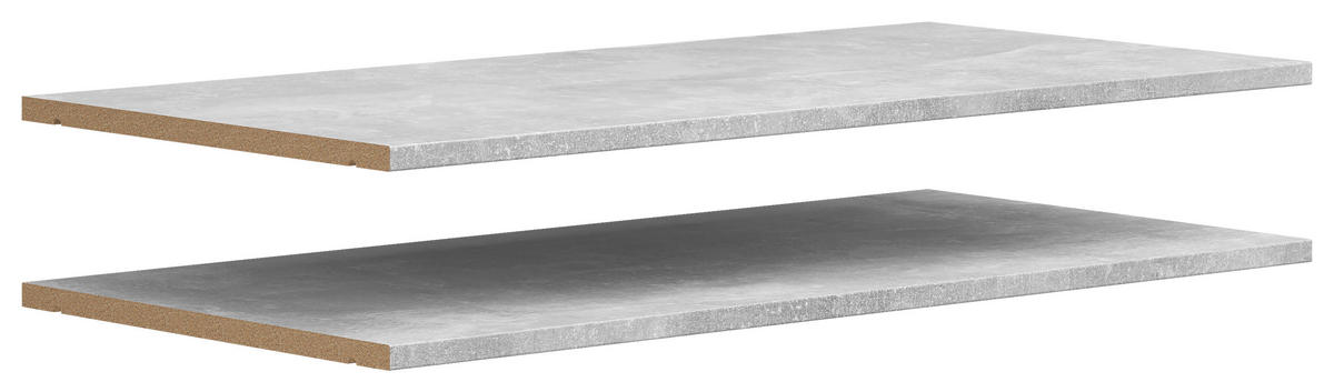 Einlegeböden-Set Multi-Stauraum Typ 46 Beton Optik B/H/T: ca. 77x1,5x36 cm Multi-Stauraum Typ 46 - Beton (77,00/1,50/36,00cm)