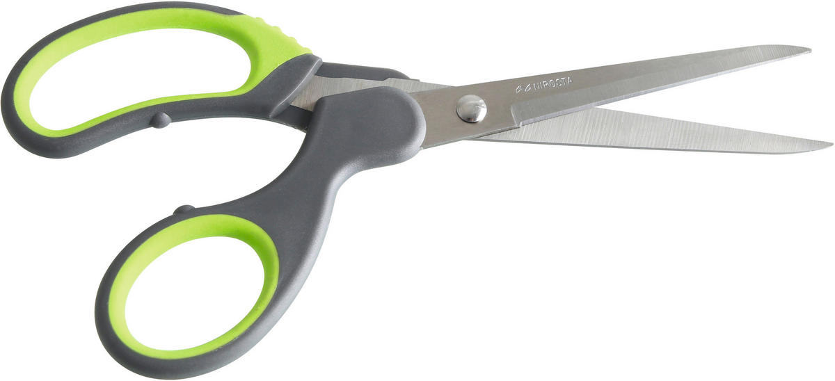 Fackelmann Softgripschere Softgripschere 22cm - grün/grau - Fackelmann