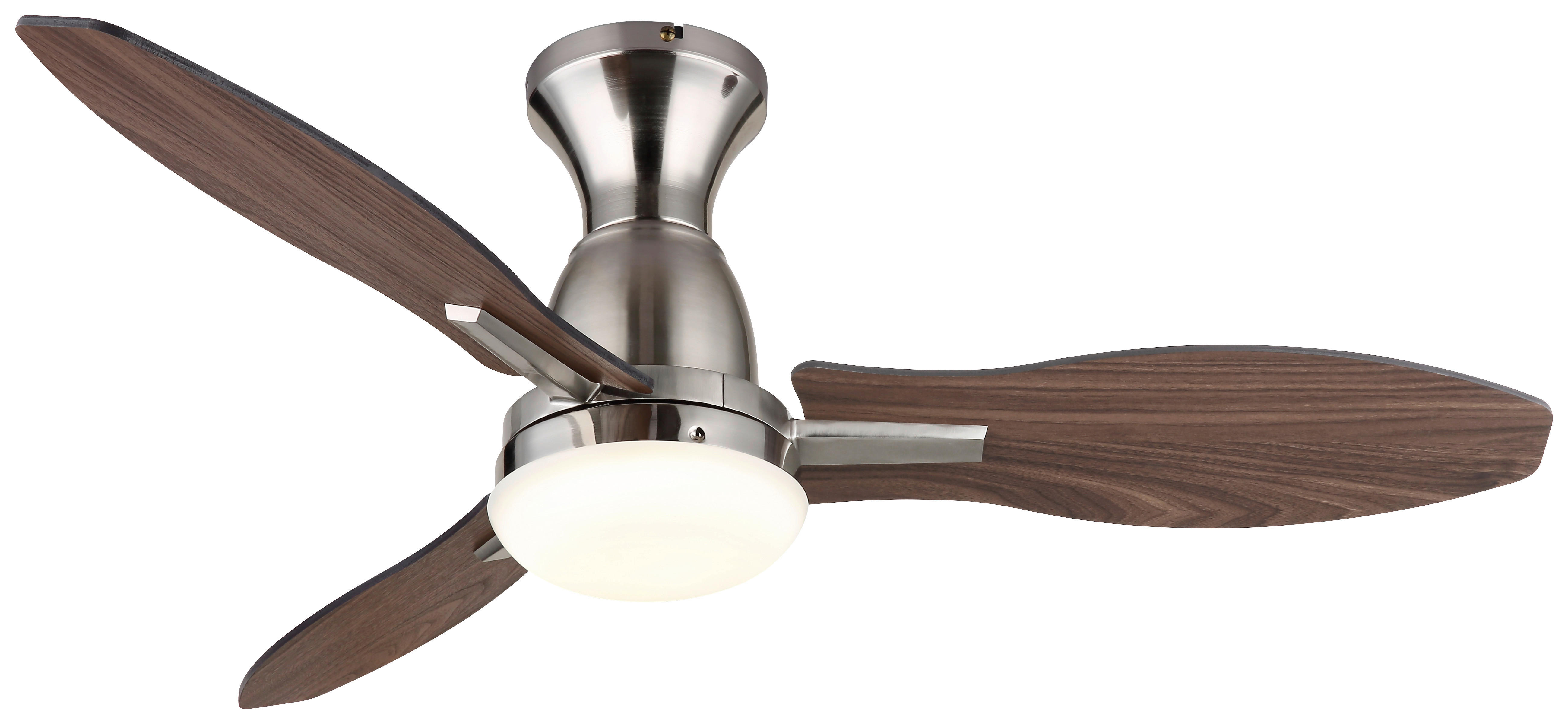 GLOBO LED-Deckenventilator nickel Opal H/D: ca. 32,5x107 cm max. 22 W GALE - nickel/Opal (107,00/32,50cm) - GLOBO