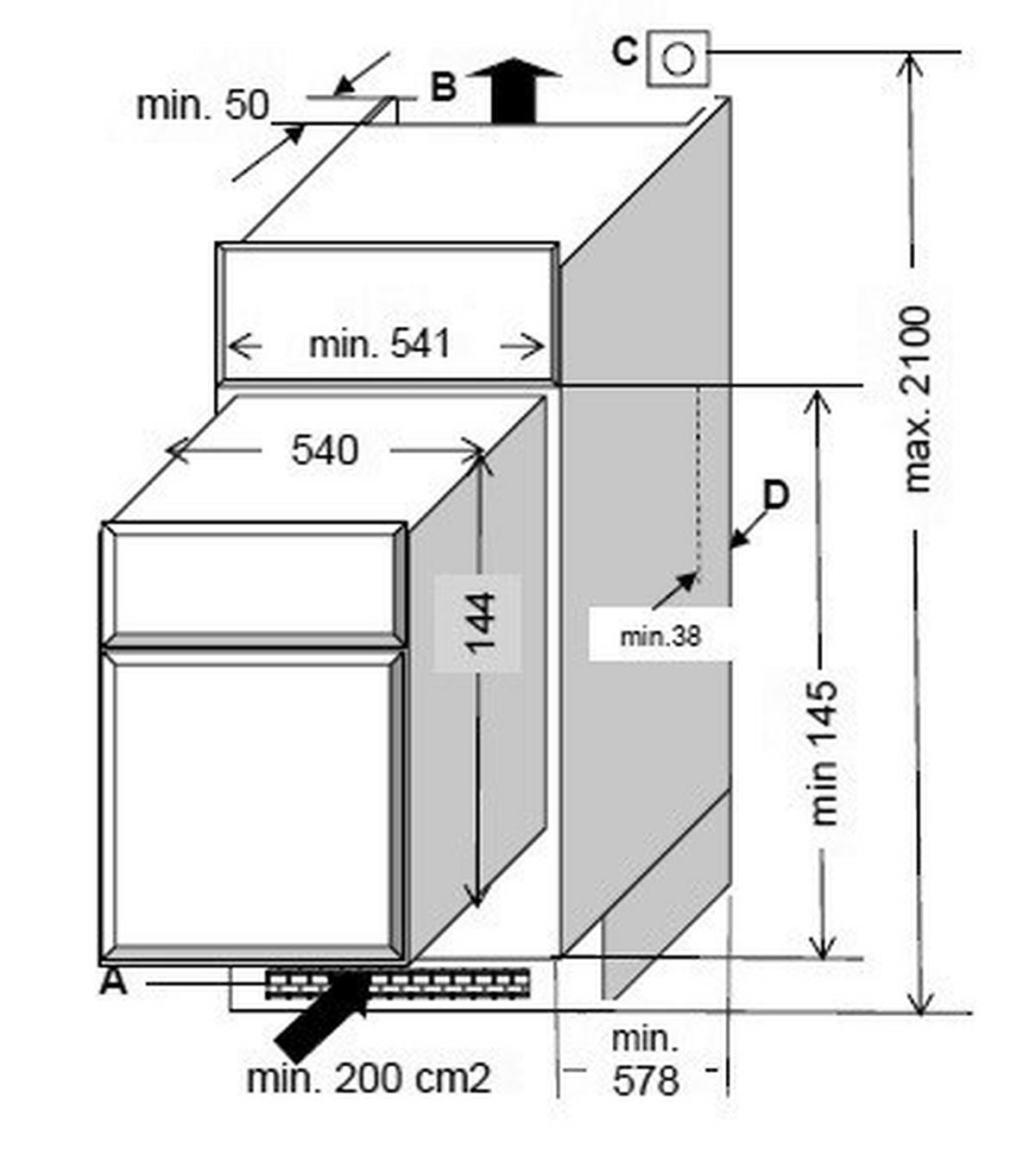 Respekta Küchenblock Premium Eiche Eiche grau Nachbildung B/H/T: ca. 270x200x60 cm Premium - Eiche/weiß (270,00/200,00/60,00cm) - Respekta