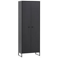 Schuhschrank Janne schwarz matt B/H/T: ca. 60,2x169,7x33 cm Janne - schwarz (60,20/169,70/33,00cm) - Möbelpartner