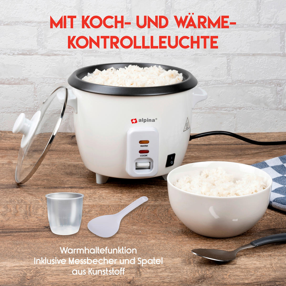 Alpina Reiskocher weiß Reiskocher - weiß - alpina