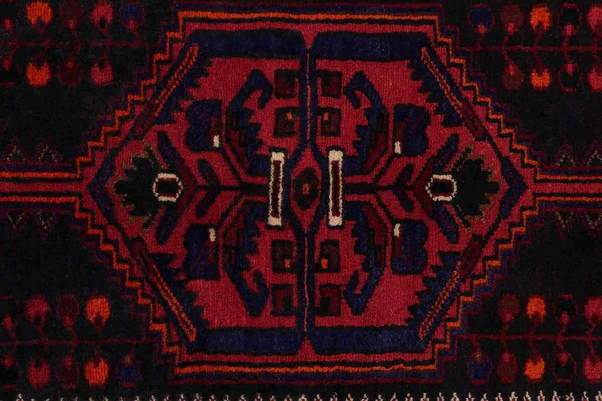 PersaTepp Teppich Khamseh rot B/H/L: ca. 144x1x255 cm Khamseh - blau/rot (255,00/144,00/1,00cm) - PersaTepp